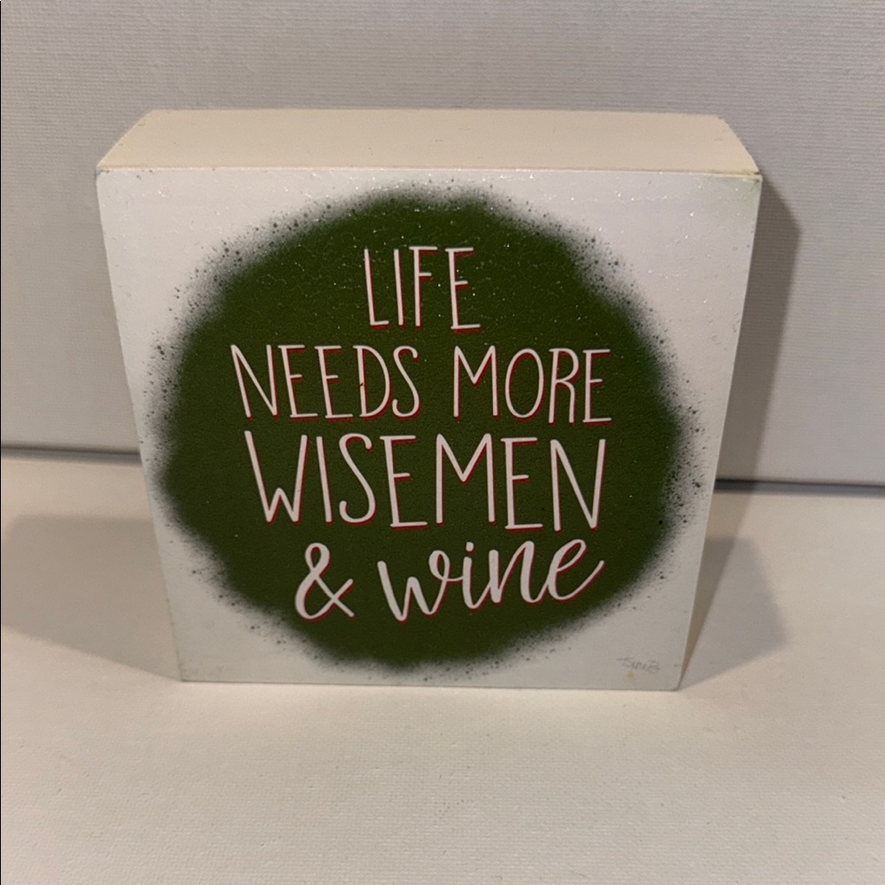 Decorative Wood Wine Sign